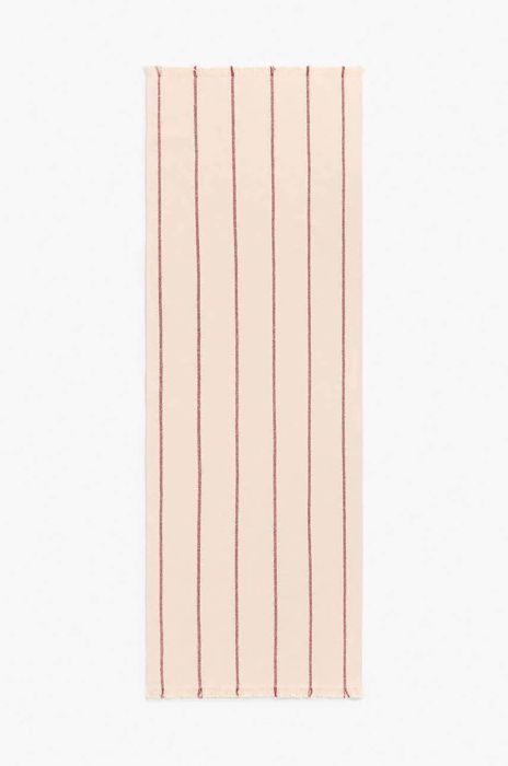 Бавовняний раннер на стіл Calma House Ploma колір червоний