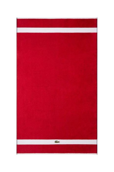 Великий бавовняний рушник Lacoste 90 x 150 cm колір блакитний (2950664) Великий бавовняний рушник Lacoste 90 x 150 cm колір блакитний (2950664)