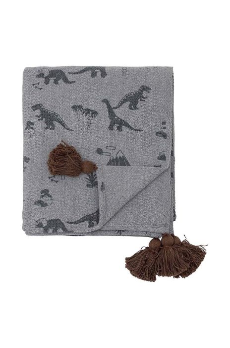 Покривало Bloomingville Bongo колір блакитний Покривало Bloomingville Bongo колір блакитний