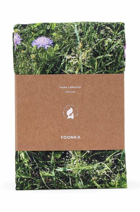 Бавовняна наволочка Foonka Alpejska ??ka 50x60 см колір зелений