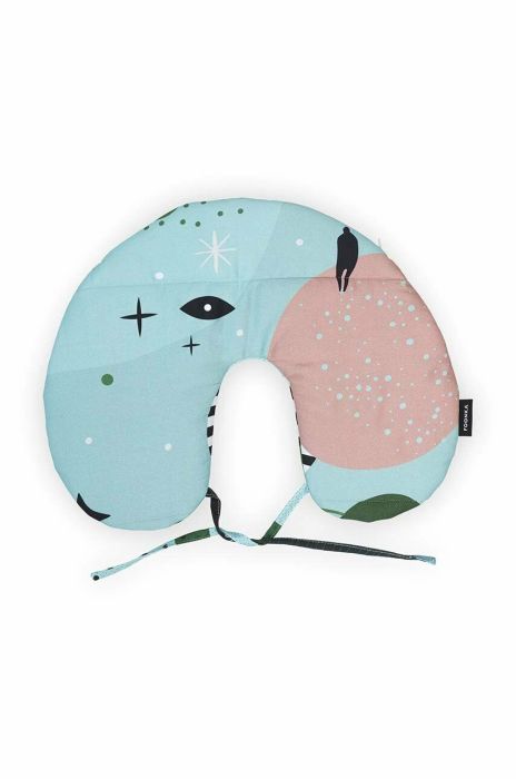 Подушка для подорожей з наповнювачем з гречаного лушпиння Foonka Am I? 35x30 cm колір барвистий Подушка для подорожей з наповнювачем з гречаного лушпиння Foonka Am I? 35x30 cm колір барвистий