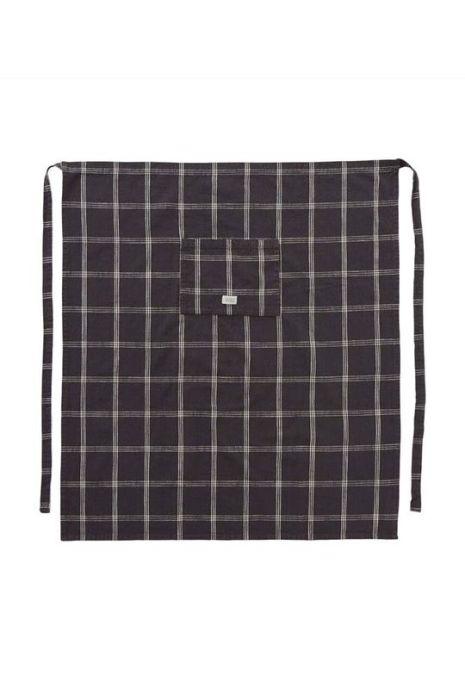 Бавовняний кухонний фартух OYOY Gobi колір чорний Бавовняний кухонний фартух OYOY Gobi колір чорний