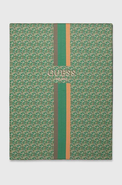 Ковдра Guess 150 x 200 cm колір зелений (3399332) Ковдра Guess 150 x 200 cm колір зелений (3399332)
