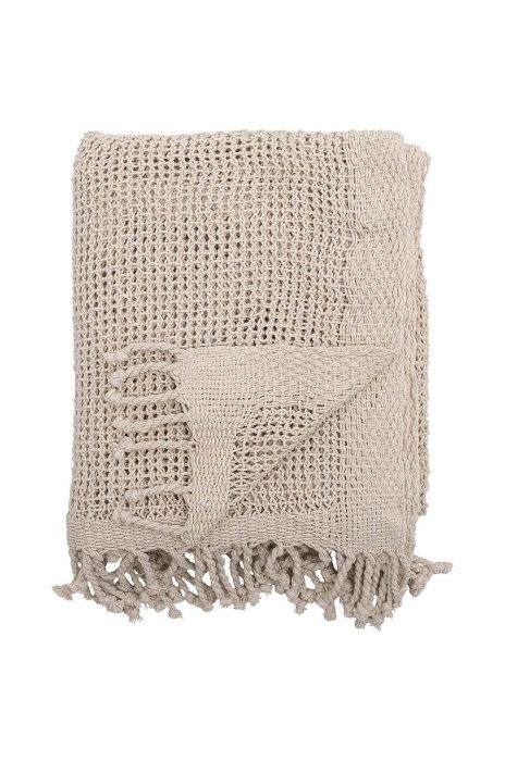 Бавовняне покривало Bloomingville колір бежевий Бавовняне покривало Bloomingville колір бежевий