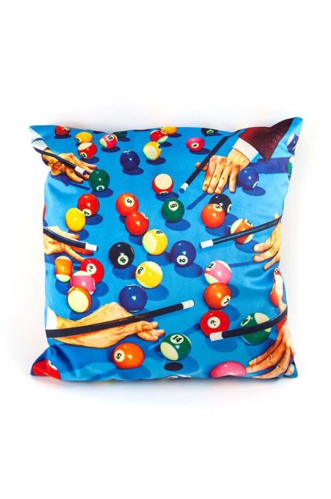 Декоративна подушка Seletti Snooker x Toiletpaper колір барвистий Декоративна подушка Seletti Snooker x Toiletpaper колір барвистий