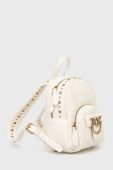 Шкіряний рюкзак Pinko жіночий колір білий малий з аплікацією (2332272) Шкіряний рюкзак Pinko жіночий колір білий малий з аплікацією (2332272)