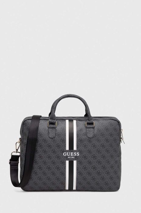 Сумка для ноутбука Guess Torba na laptopa колір сірий Сумка для ноутбука Guess Torba na laptopa колір сірий