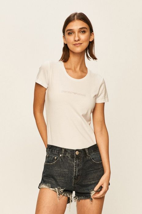 Футболка лаунж Emporio Armani Underwear колір білий (514301) Футболка лаунж Emporio Armani Underwear колір білий (514301)