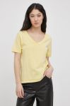 Бавовняна футболка JDY колір жовтий