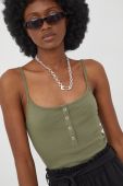 Топ Pieces жіночий колір зелений