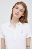 Поло Polo Ralph Lauren жіночий колір білий з коміром Поло Polo Ralph Lauren жіночий колір білий з коміром