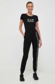 Футболка EA7 Emporio Armani жіноча колір чорний (3315872)