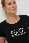 Футболка EA7 Emporio Armani жіноча колір чорний (3315872)