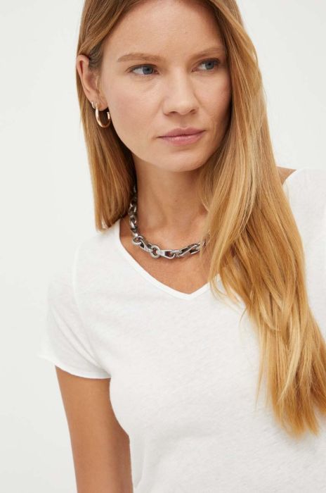 Бавовняна футболка American Vintage колір білий (3237853)