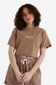Бавовняна футболка Ellesse колір коричневий SGM14013-PINK