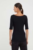 Футболка Samsoe Samsoe жіночий колір чорний Футболка Samsoe Samsoe жіночий колір чорний