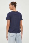 Бавовняна футболка Tommy Jeans жіночий колір синій (3647731)