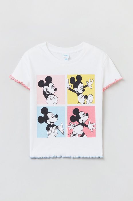 Дитяча бавовняна футболка OVS колір білий (2414093)