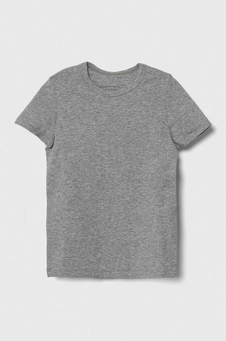 Дитяча футболка United Colors of Benetton 2-pack колір сірий меланж