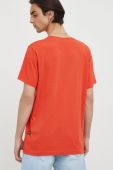 Бавовняна футболка G-Star Raw колір помаранчевий однотонна