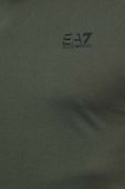 Бавовняна футболка EA7 Emporio Armani колір зелений з принтом (3309659)