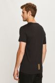 Бавовняна футболка EA7 Emporio Armani колір чорний з принтом (609313)