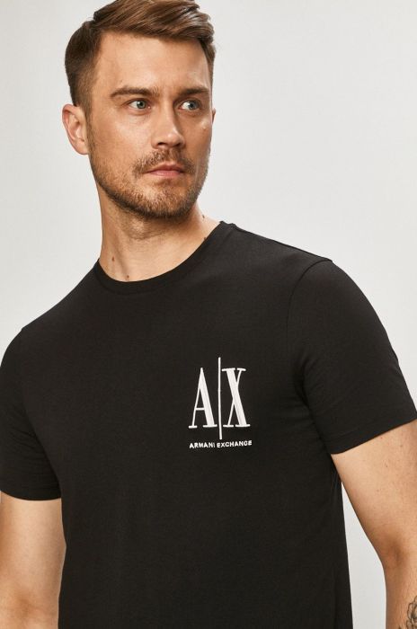 Armani Exchange - Футболка колір чорний (1322236) Armani Exchange - Футболка колір чорний (1322236)