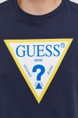 Футболка Guess чоловіча колір синій з принтом Футболка Guess чоловіча колір синій з принтом
