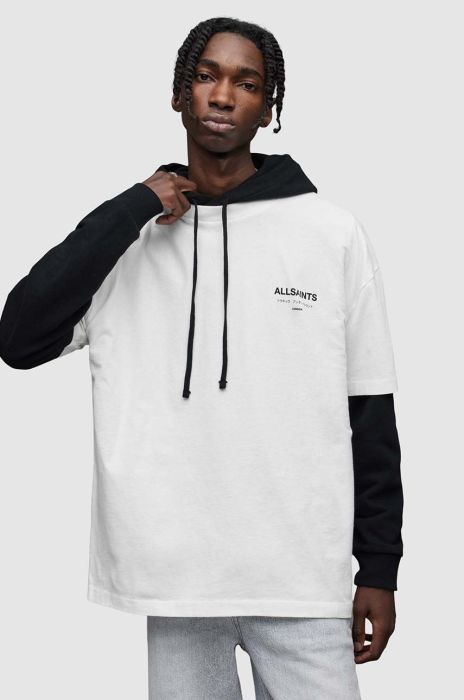 Бавовняна футболка AllSaints колір білий з принтом (2833104) Бавовняна футболка AllSaints колір білий з принтом (2833104)