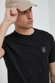 Бавовняна футболка Armani Exchange колір чорний з аплікацією (2956995) Бавовняна футболка Armani Exchange колір чорний з аплікацією (2956995)