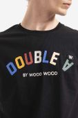 Бавовняна футболка Wood Wood Ace Arch T-shirt колір чорний з принтом 10285702.2222-WHITE