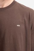 Бавовняна футболка Wood Wood Sami Classic T-shirt колір коричневий однотонна 12235721.2491-DARKORA Бавовняна футболка Wood Wood Sami Classic T-shirt колір коричневий однотонна 12235721.2491-DARKORA