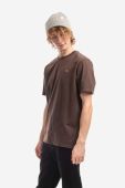 Бавовняна футболка Wood Wood Sami Classic T-shirt колір коричневий однотонна 12235721.2491-DARKORA Бавовняна футболка Wood Wood Sami Classic T-shirt колір коричневий однотонна 12235721.2491-DARKORA