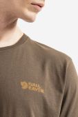 Бавовняна футболка Fjallraven Tornetrask колір зелений з принтом F87314-560 Бавовняна футболка Fjallraven Tornetrask колір зелений з принтом F87314-560
