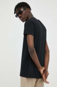 Бавовняна футболка Samsoe Samsoe колір чорний однотонний (3246778) Бавовняна футболка Samsoe Samsoe колір чорний однотонний (3246778)