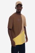 Бавовняна футболка Karl Kani Signature Block Tee колір коричневий візерунок 6037512-BROWN