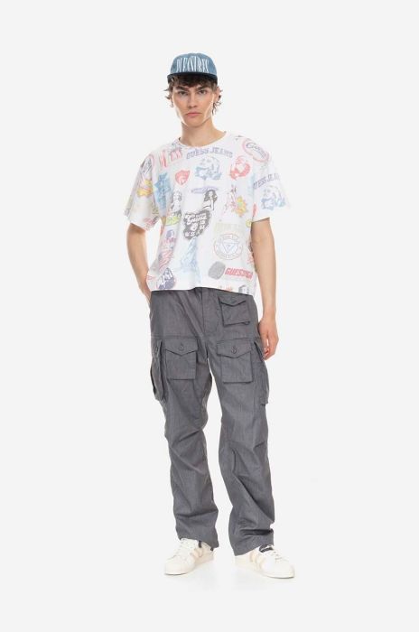 Бавовняна футболка Guess Aop Tee колір білий візерунок M3GI06.KBB50-F0C9 Бавовняна футболка Guess Aop Tee колір білий візерунок M3GI06.KBB50-F0C9