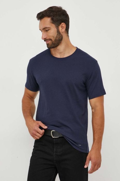 Бавовняна футболка Michael Kors 3-pack однотонний колір блакитний