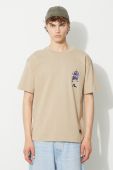 Футболка Evisu 2ESHTM3TS578LFCT чоловіча колір бежевий з принтом 2ESHTM3TS578LFCT-DUST