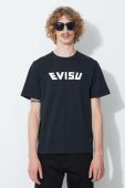 Бавовняна футболка Evisu колір чорний з принтом Бавовняна футболка Evisu колір чорний з принтом