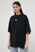 Бавовняна футболка Preach колір чорний однотонна (3281675)