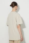 Бавовняна футболка PinqPonq колір бежевий однотонна
