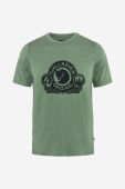 Футболка Fjallraven колір зелений з принтом F84117.614-614