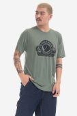 Футболка Fjallraven колір зелений з принтом F84117.614-614