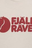 Футболка Fjallraven колір бежевий з принтом F87310.113-113 Футболка Fjallraven колір бежевий з принтом F87310.113-113