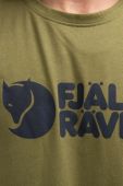 Футболка Fjallraven колір зелений з принтом F87310.677-677 Футболка Fjallraven колір зелений з принтом F87310.677-677