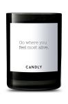 Candly Ароматична соєва свічка Go where you feel most alive. 250 g колір чорний