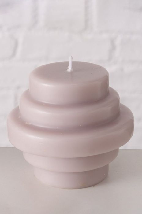 Boltze Свічка без запаху Trapeca колір сірий (2556784)