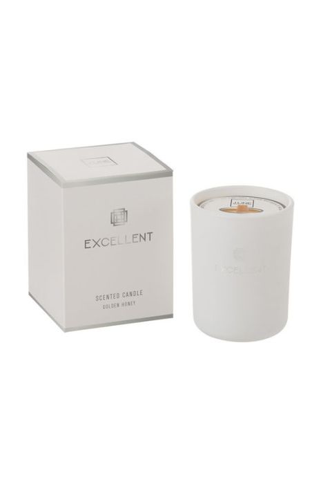 J-Line Ароматизована свічка Golden Honey колір білий J-Line Ароматизована свічка Golden Honey колір білий