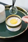 Ароматизована свічка CandleCan Vanilla Egg колір білий Ароматизована свічка CandleCan Vanilla Egg колір білий